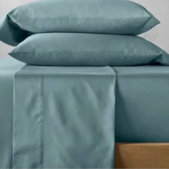 Casaluna Supima Sateen Sheet Set Full Teal Green 500 Thread Count, NWT
. - Picture 1 of 7